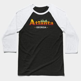 Retro 80s Style Atlanta Georgia Shirt Baseball T-Shirt